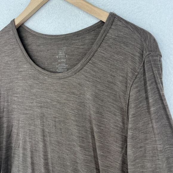 Woolx Women's Long Sleeve Brown Top - Picture 6 of 14